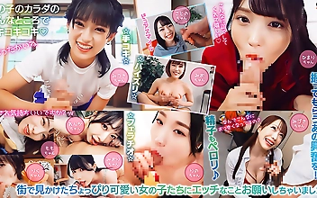 『いっぱい出してあげるね』精子が大好きな素人娘がチ○ポまで5cmの至近距離POV挑発で手コキフェラ抜き！ ＃02