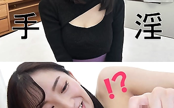マユさん【素人／暴発手コキ／男の乳首舐め／巨乳／スレンダー】